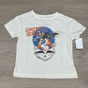 GRATEFUL Dead Flying Skull Kids Unisex Tee Junk Food